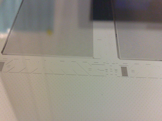 Injection mold insert with 50µm deep pattern and drafted sidewalls